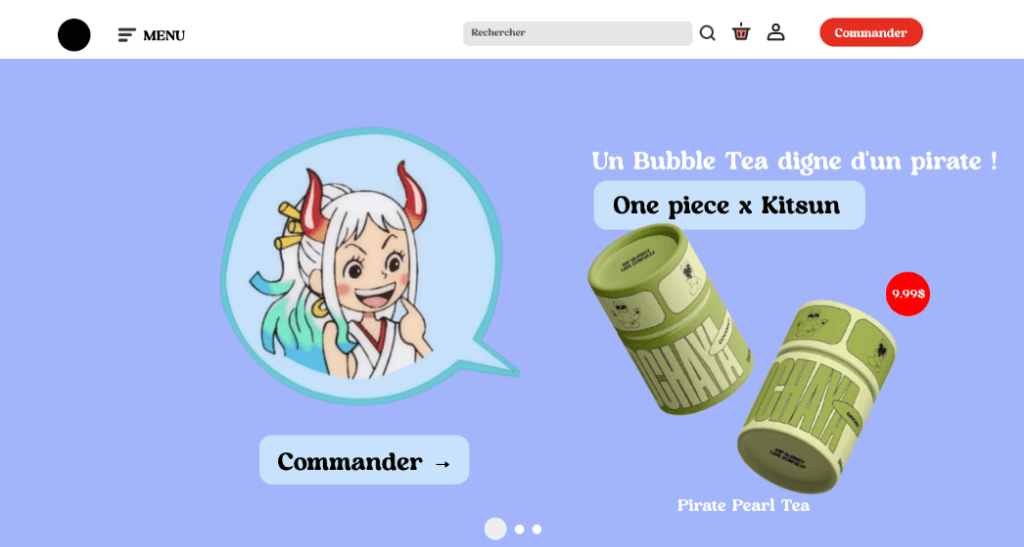Kitsun — Site de bubble tea