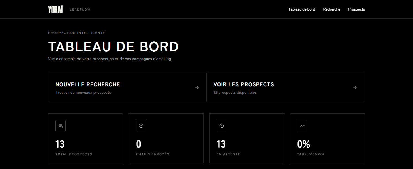 LeadFlow — Prospection B2B automatisée
