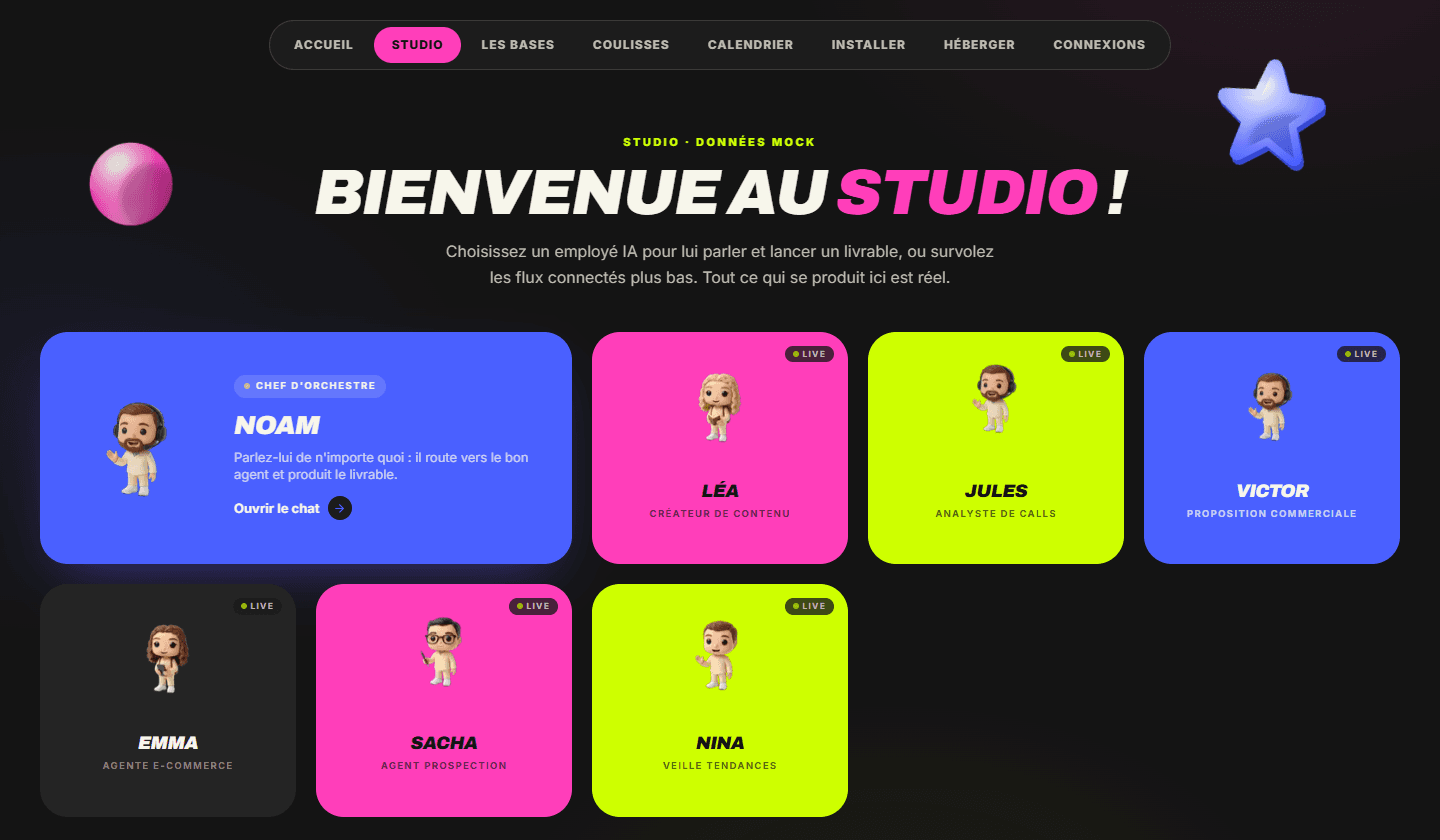 Plateforme d'agents IA — visuel 2
